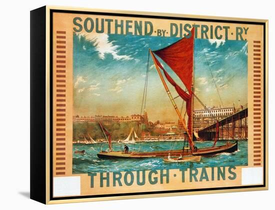 1915-Southend By District Railway-London Underground-Framed Stretched Canvas