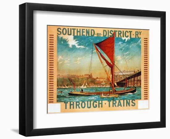 1915-Southend By District Railway-London Underground-Framed Art Print