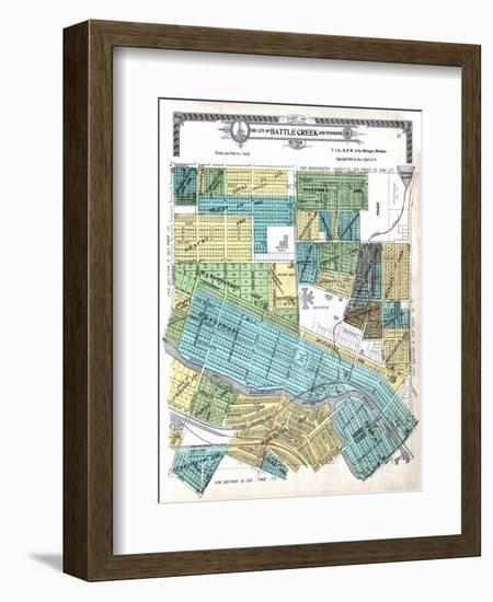 1916, Battle Creek City, Michigan, United States-null-Framed Giclee Print