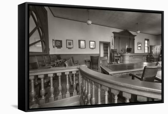 1916-Bonanzaville-B&W-Gordon Semmens-Framed Stretched Canvas