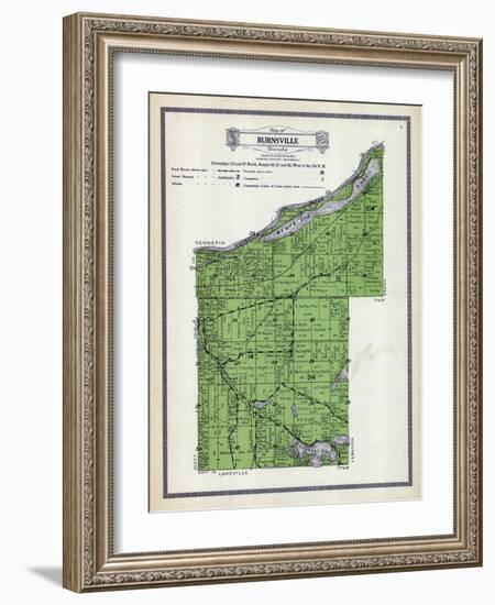 1916, Burnsville Township, Crystal Lake, Black Dog Lake, Minnesota River, Minnesota, United States-null-Framed Giclee Print