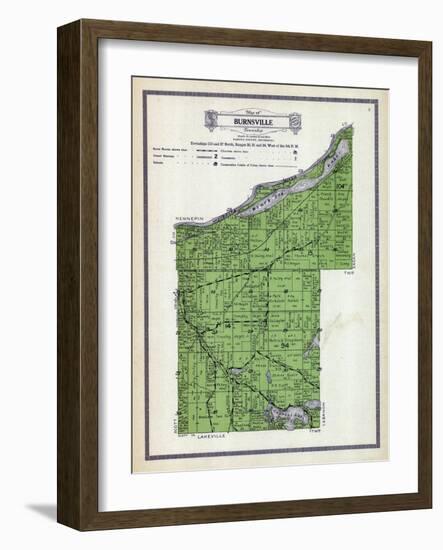 1916, Burnsville Township, Crystal Lake, Black Dog Lake, Minnesota River, Minnesota, United States-null-Framed Giclee Print