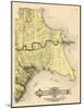 1916, Harrison Township, Lake St. Clair, Clinton River, Belvidere Bay, Tucker's Bay, Anchor Bay, Po-null-Mounted Giclee Print