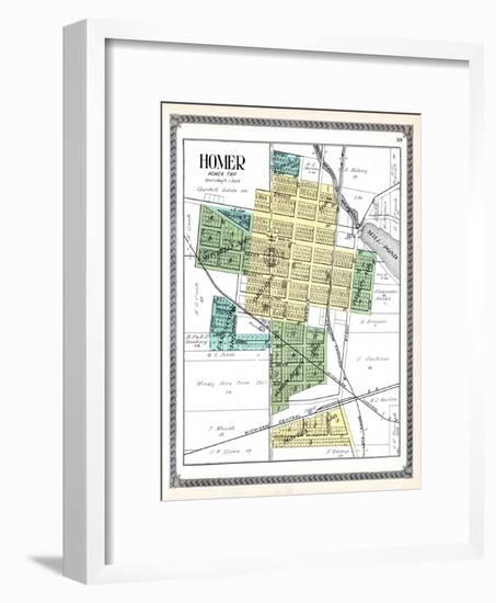 1916, Homer, Michigan, United States-null-Framed Giclee Print