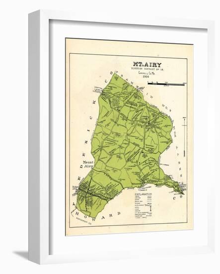 1916, Mount Airy, Maryland, United States-null-Framed Giclee Print