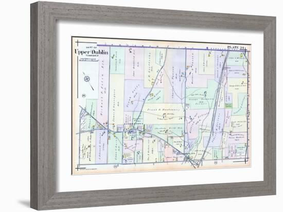 1916, Upper Dublin Township, Jarrettown, Dresher, Horsham Sta., Pennsylvania, Unit-null-Framed Giclee Print