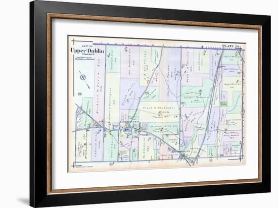 1916, Upper Dublin Township, Jarrettown, Dresher, Horsham Sta., Pennsylvania, Unit-null-Framed Giclee Print