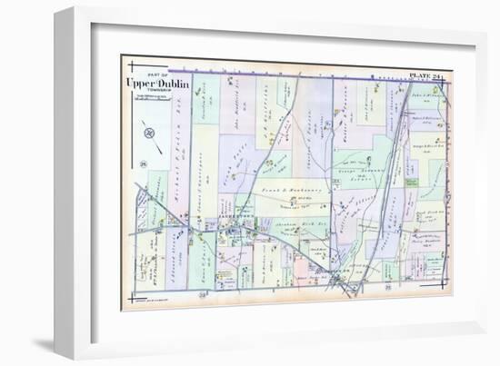 1916, Upper Dublin Township, Jarrettown, Dresher, Horsham Sta., Pennsylvania, Unit-null-Framed Giclee Print