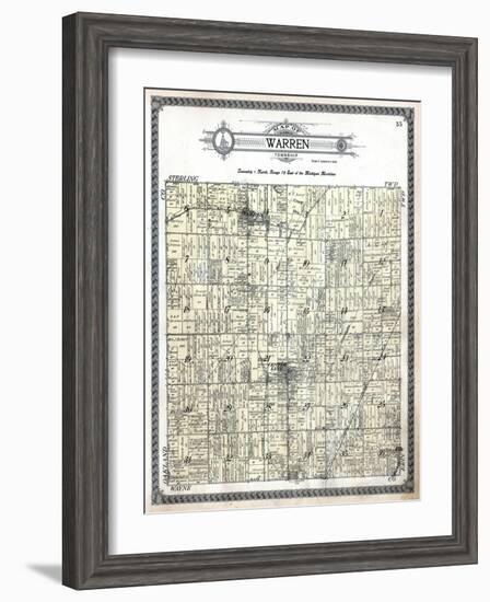 1916, Warren Township, Gerlach Subdivision, Center Line, Bear Creek, Michigan, United States-null-Framed Giclee Print