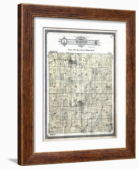 1916, Warren Township, Gerlach Subdivision, Center Line, Bear Creek, Michigan, United States-null-Framed Giclee Print