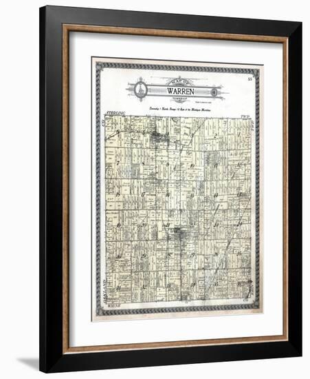 1916, Warren Township, Gerlach Subdivision, Center Line, Bear Creek, Michigan, United States-null-Framed Giclee Print