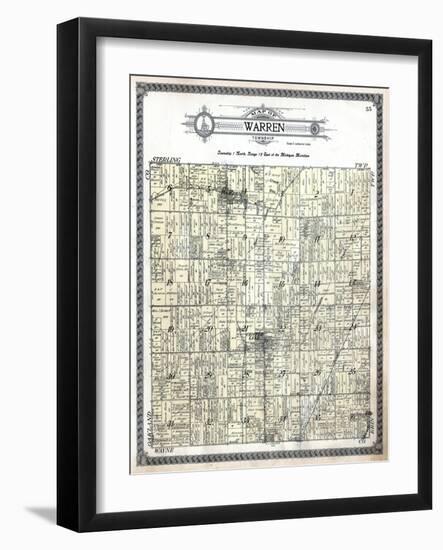 1916, Warren Township, Gerlach Subdivision, Center Line, Bear Creek, Michigan, United States-null-Framed Giclee Print