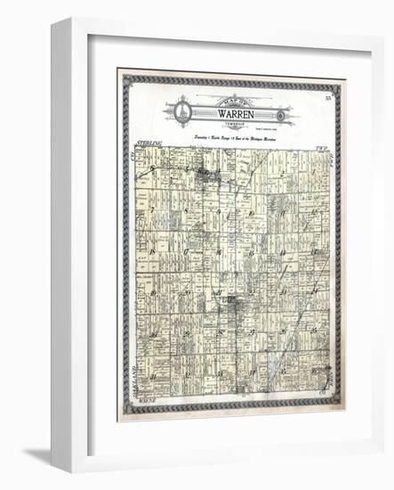 1916, Warren Township, Gerlach Subdivision, Center Line, Bear Creek, Michigan, United States-null-Framed Giclee Print