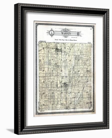 1916, Warren Township, Gerlach Subdivision, Center Line, Bear Creek, Michigan, United States-null-Framed Giclee Print