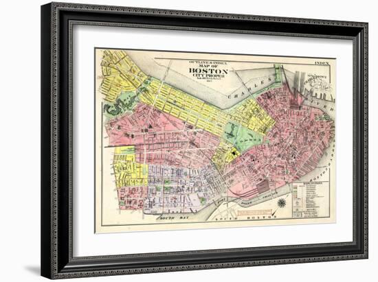 1917, Boston, Massachusetts, United States-null-Framed Giclee Print