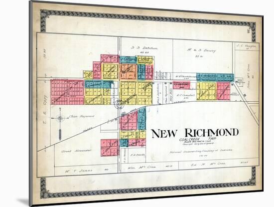 1917, New Richmond, Indiana, United States-null-Mounted Giclee Print