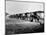 1918 Flight Line of American Expeditionary Force Pilots and Sopwith Camel WWI Biplanes-null-Mounted Photographic Print