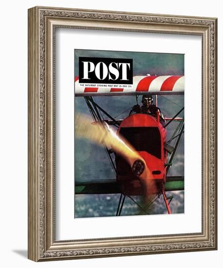 "1918 Fokker D-7," Saturday Evening Post Cover, May 18, 1963-John Zimmerman-Framed Giclee Print