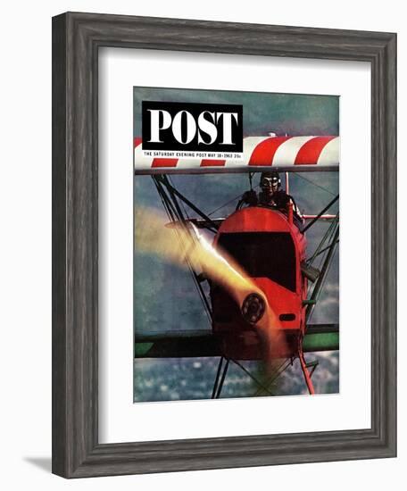 "1918 Fokker D-7," Saturday Evening Post Cover, May 18, 1963-John Zimmerman-Framed Giclee Print