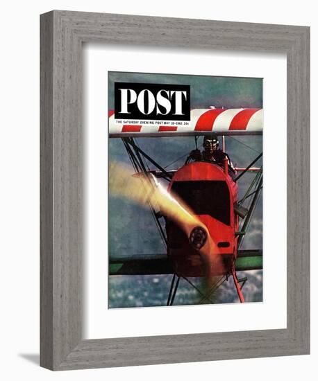 "1918 Fokker D-7," Saturday Evening Post Cover, May 18, 1963-John Zimmerman-Framed Giclee Print