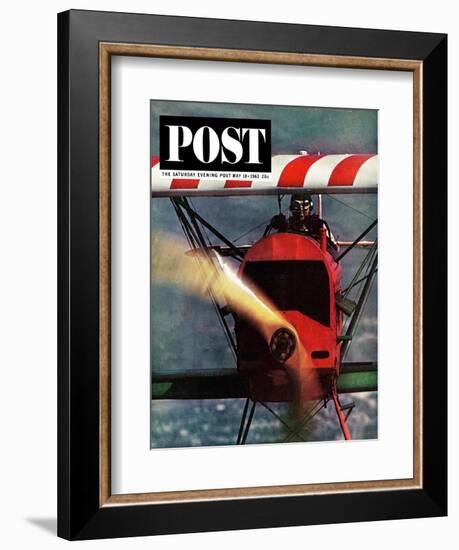 "1918 Fokker D-7," Saturday Evening Post Cover, May 18, 1963-John Zimmerman-Framed Giclee Print