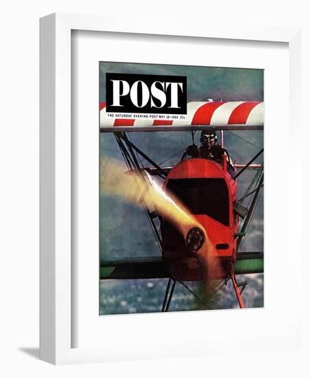 "1918 Fokker D-7," Saturday Evening Post Cover, May 18, 1963-John Zimmerman-Framed Giclee Print