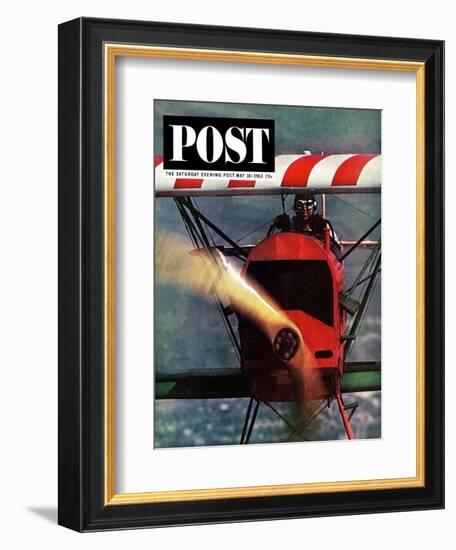 "1918 Fokker D-7," Saturday Evening Post Cover, May 18, 1963-John Zimmerman-Framed Giclee Print