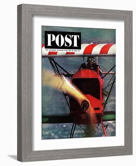 "1918 Fokker D-7," Saturday Evening Post Cover, May 18, 1963-John Zimmerman-Framed Giclee Print