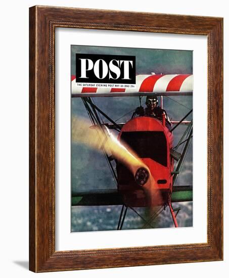 "1918 Fokker D-7," Saturday Evening Post Cover, May 18, 1963-John Zimmerman-Framed Giclee Print