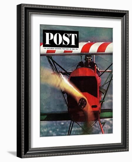 "1918 Fokker D-7," Saturday Evening Post Cover, May 18, 1963-John Zimmerman-Framed Giclee Print