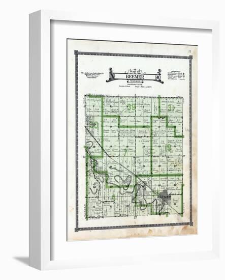 1919, Beemer Township, Wisner, Nebraska, United States-null-Framed Giclee Print