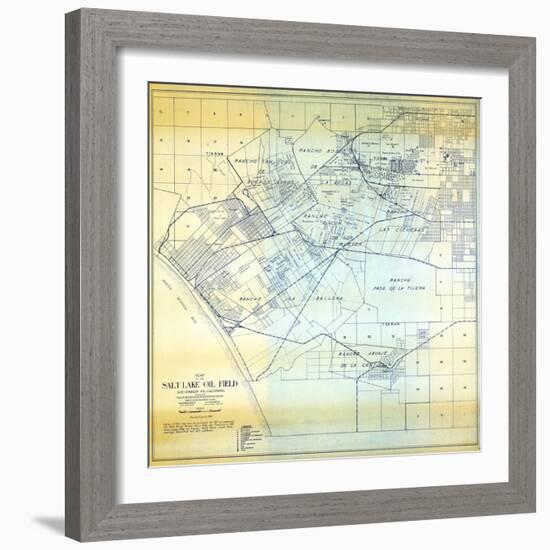 1919, Los Angeles Salt Lake Oil Field, California, United States-null-Framed Giclee Print