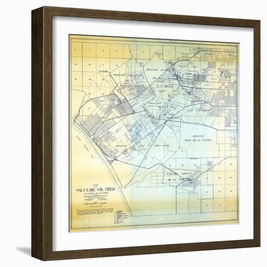 1919, Los Angeles Salt Lake Oil Field, California, United States-null-Framed Giclee Print