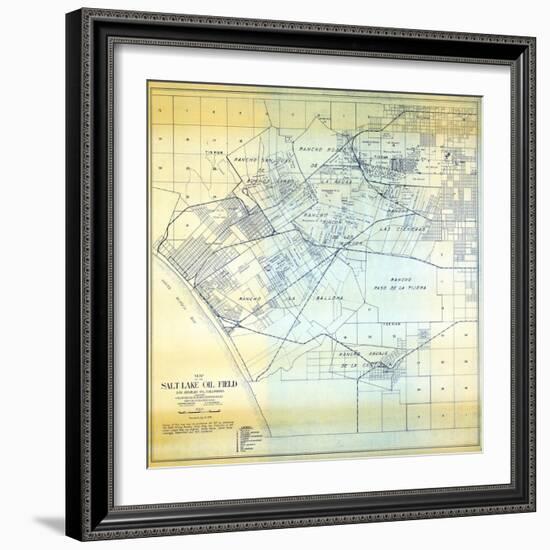 1919, Los Angeles Salt Lake Oil Field, California, United States-null-Framed Giclee Print