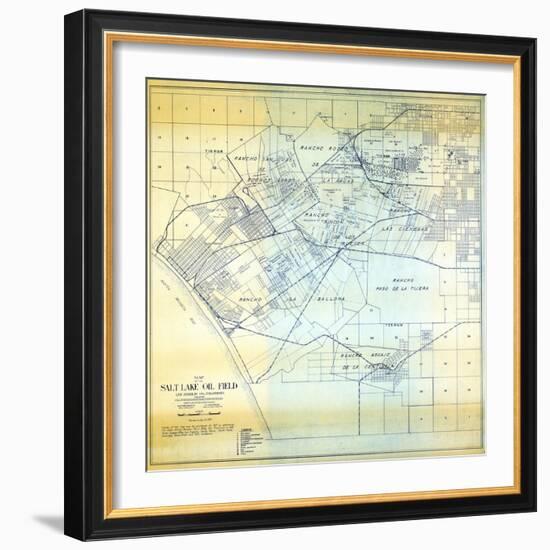 1919, Los Angeles Salt Lake Oil Field, California, United States-null-Framed Giclee Print