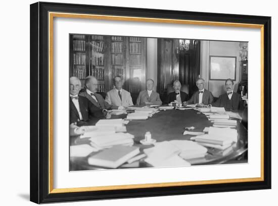 1919 Meeting of the Senate Foreign Relations Committee-null-Framed Premium Photographic Print