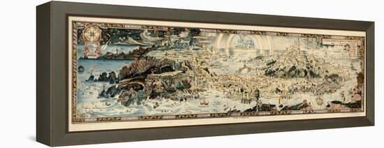 1920, Fairyland Newly Discovered Anciente Mappe-null-Framed Premier Image Canvas