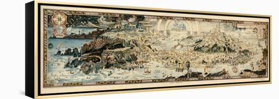 1920, Fairyland Newly Discovered Anciente Mappe-null-Framed Premier Image Canvas