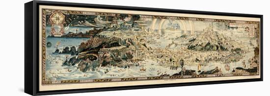 1920, Fairyland Newly Discovered Anciente Mappe-null-Framed Premier Image Canvas