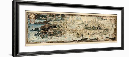 1920, Fairyland Newly Discovered Anciente Mappe-null-Framed Giclee Print