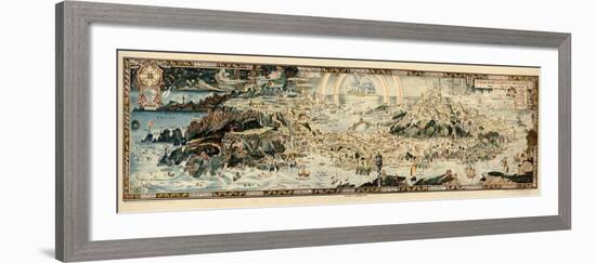 1920, Fairyland Newly Discovered Anciente Mappe-null-Framed Giclee Print