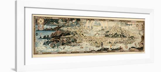 1920, Fairyland Newly Discovered Anciente Mappe-null-Framed Giclee Print