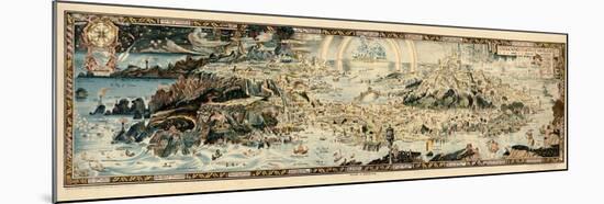 1920, Fairyland Newly Discovered Anciente Mappe-null-Mounted Giclee Print
