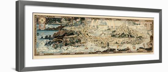 1920, Fairyland Newly Discovered Anciente Mappe-null-Framed Giclee Print