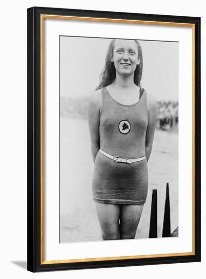 1920 Olympic Champion Irene Guest Won Two Medals at the Antwerp Olympics-null-Framed Photo