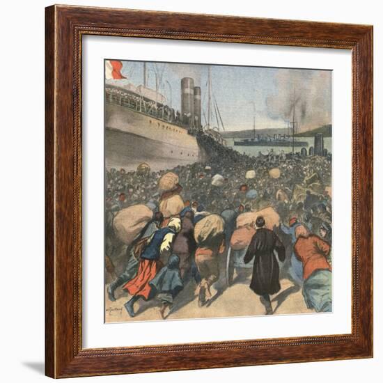 1920, Sebastopol Evacuate-Andre Galland-Framed Art Print