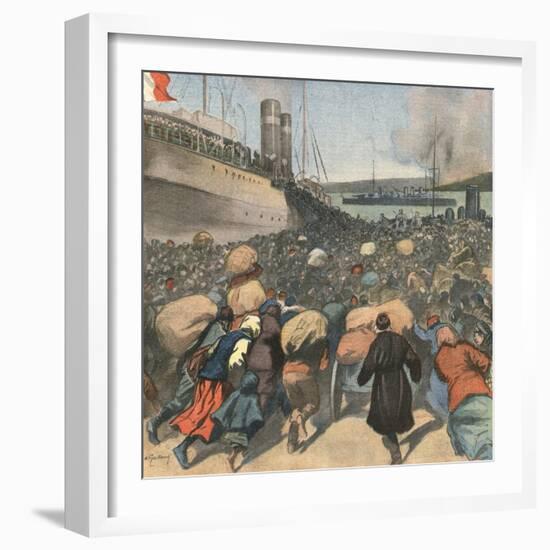 1920, Sebastopol Evacuate-Andre Galland-Framed Art Print