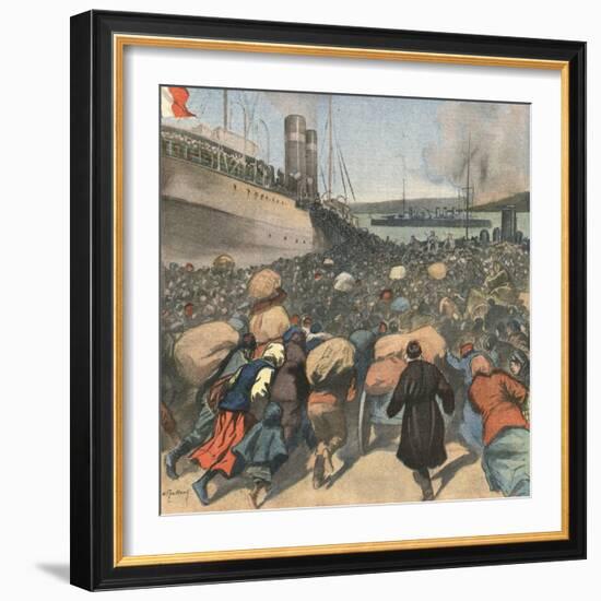 1920, Sebastopol Evacuate-Andre Galland-Framed Art Print