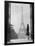 1920s Anonymous Silhouetted Woman Standing in Profile in the Trocadero across the Seine-null-Framed Photographic Print