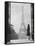 1920s Anonymous Silhouetted Woman Standing in Profile in the Trocadero across the Seine-null-Framed Premier Image Canvas